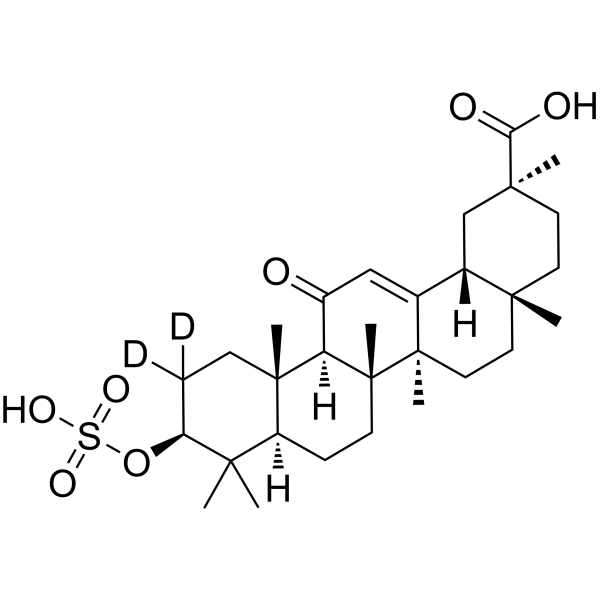 18β-Glycyrrhetyl-3-O-sulfate-d2 (Glycyrrhetic acid 3-O-hydrogen sulfate-d2)
